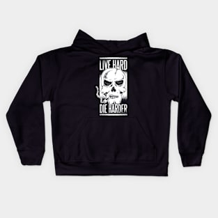 Smoking Skull Kids Hoodie